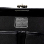 Louis Vuitton Handbag Monogram Glace Leather Valisette PM Noir — view 5