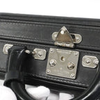 Louis Vuitton Handbag Monogram Glace Leather Valisette PM Noir — view 9