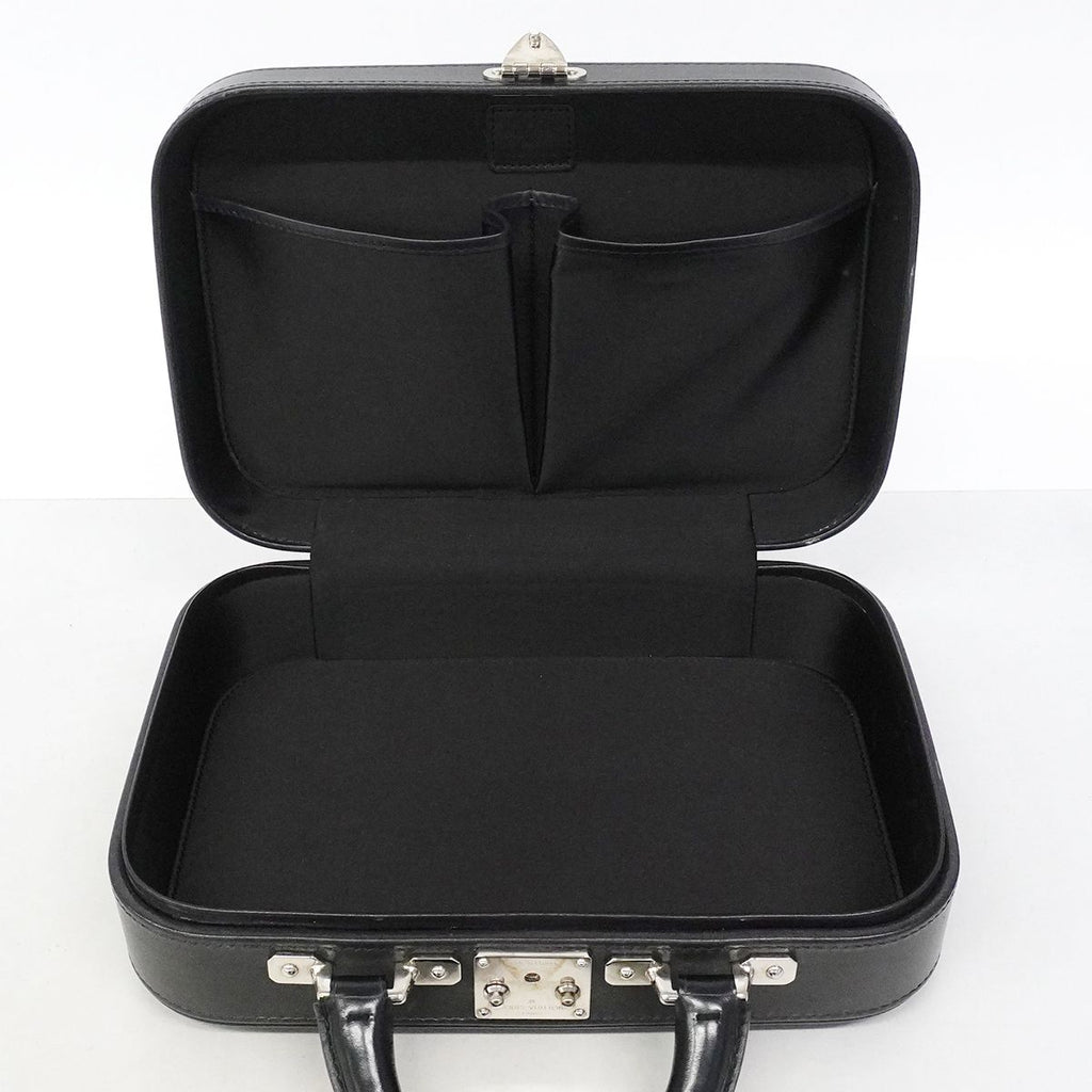 Louis Vuitton Handbag Monogram Glace Leather Valisette PM Noir — view 4