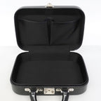 Louis Vuitton Handbag Monogram Glace Leather Valisette PM Noir — view 4