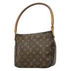 Louis Vuitton Shoulder Bag Monogram Looping MM Brown