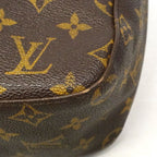 Louis Vuitton Shoulder Bag Monogram Looping MM Brown — view 8
