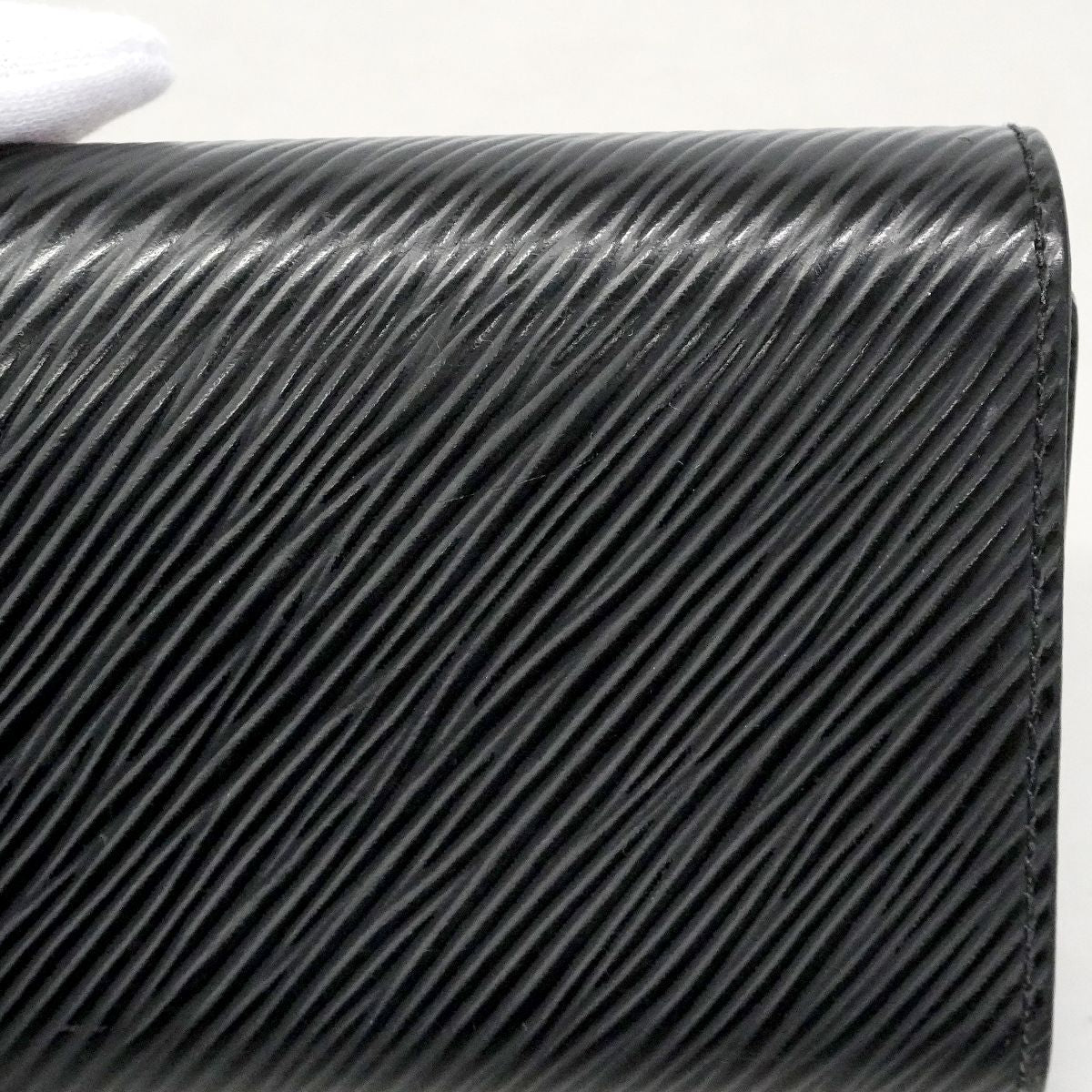 Louis Vuitton Trifold Wallet Epi Portefeuille Twist Compact XS Noir — view 8