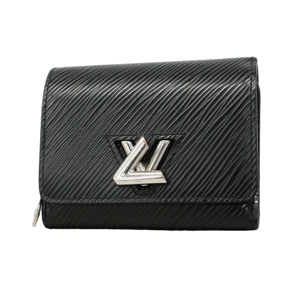 Louis Vuitton Trifold Wallet Epi Portefeuille Twist Compact XS Noir