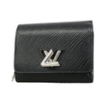 Louis Vuitton Trifold Wallet Epi Portefeuille Twist Compact XS Noir