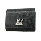 Louis Vuitton Trifold Wallet Epi Portefeuille Twist Compact XS Noir