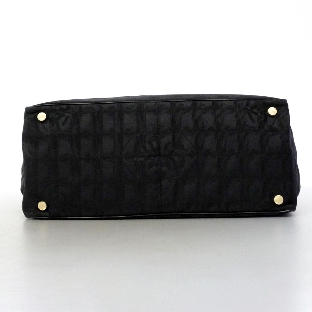 Chanel Tote New Travel Nylon Black Champagne Gold — view 3