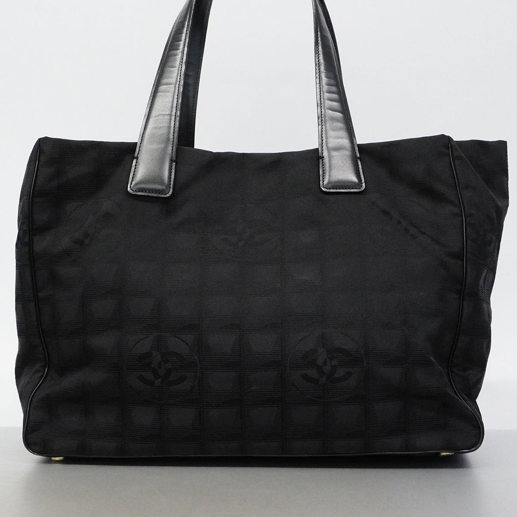 Chanel Tote New Travel Nylon Black Champagne Gold — view 9
