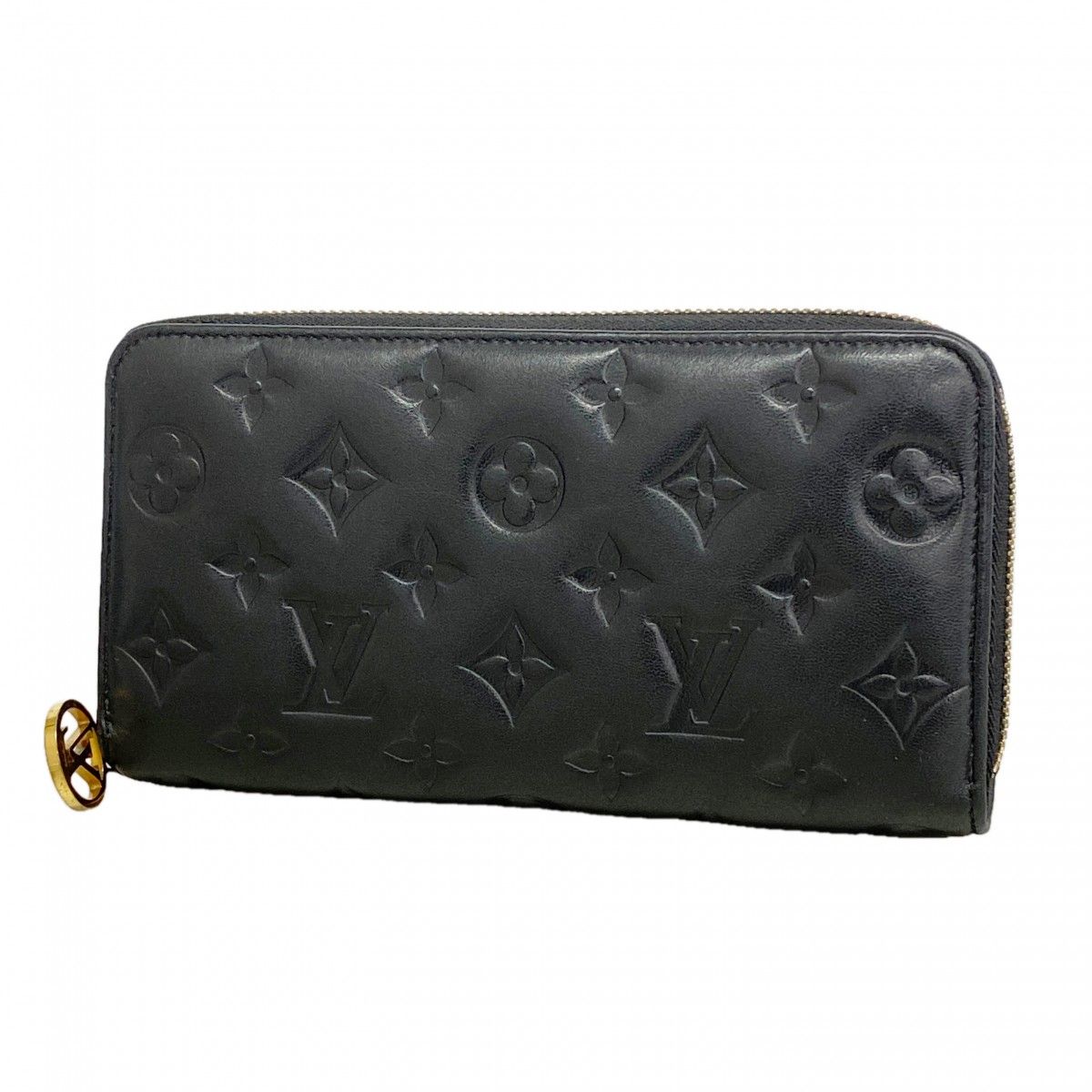 Louis Vuitton Wallet Monogram Embossed Cousin Zippy Noir