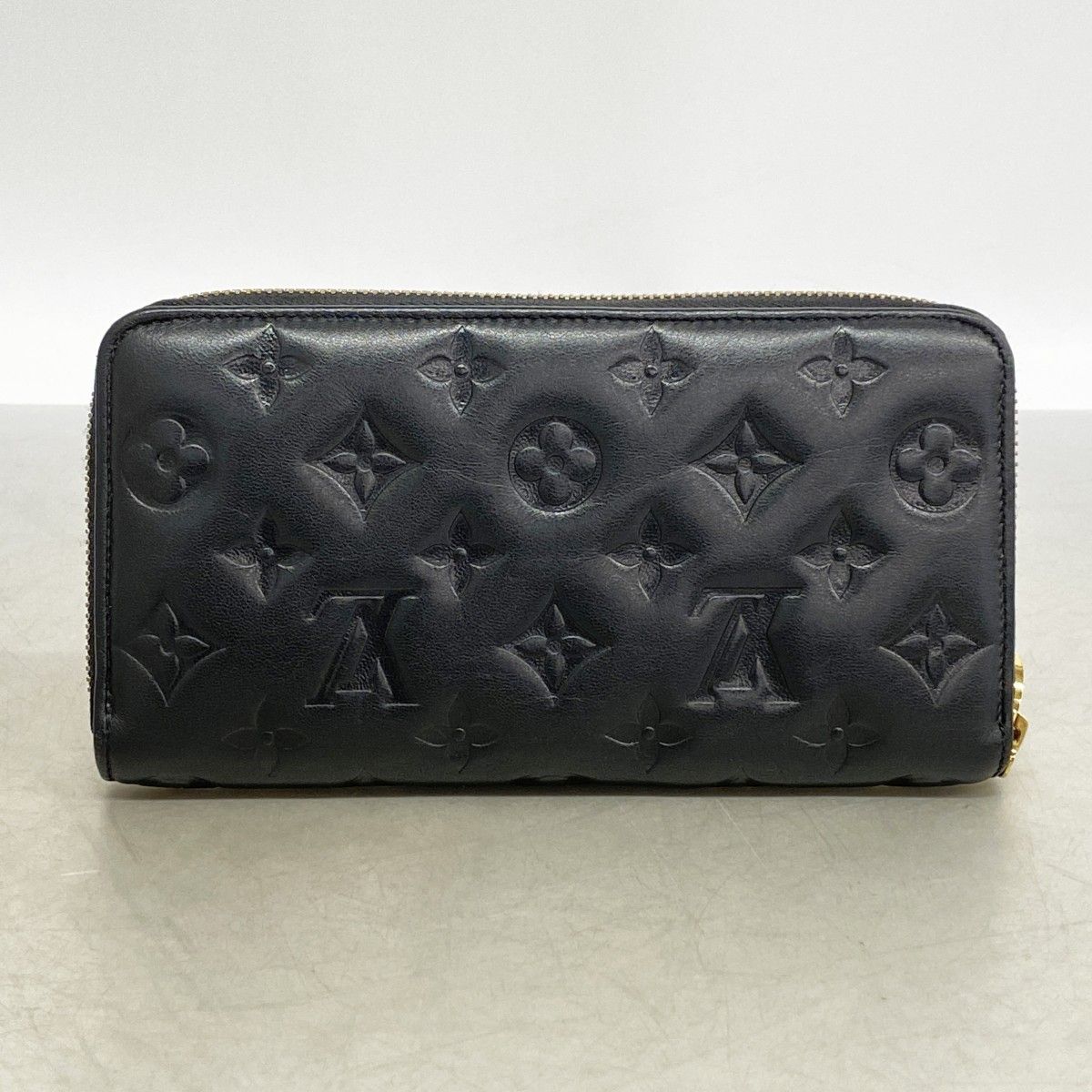 Louis Vuitton Wallet Monogram Embossed Cousin Zippy Noir — view 7