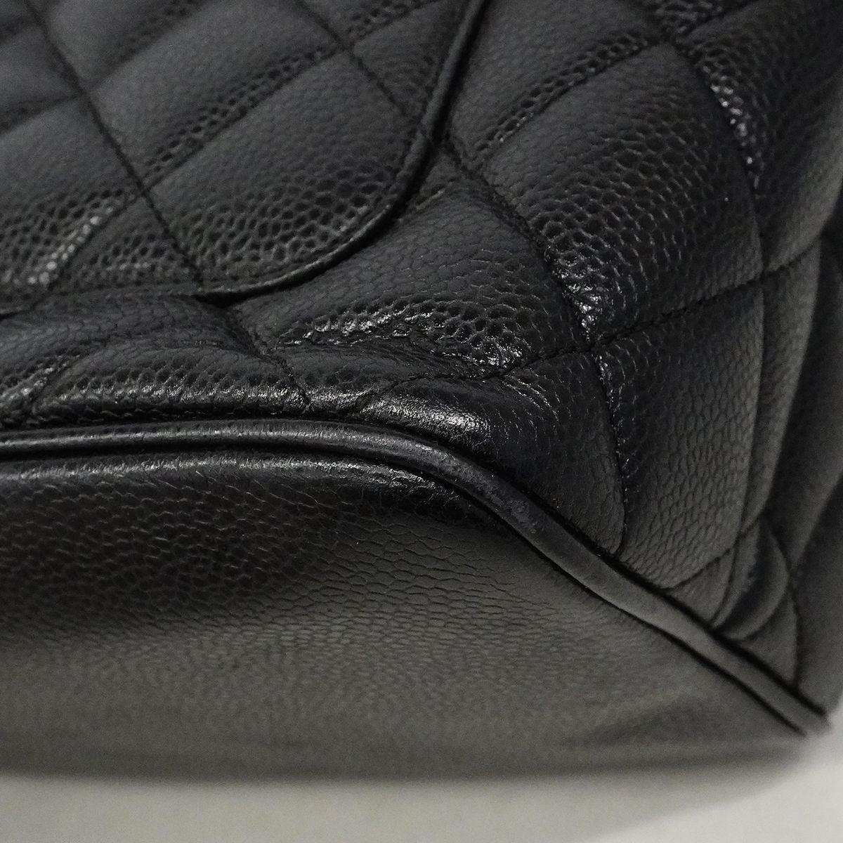 Chanel Tote Reissue Caviar Leather Black Gold — view 6