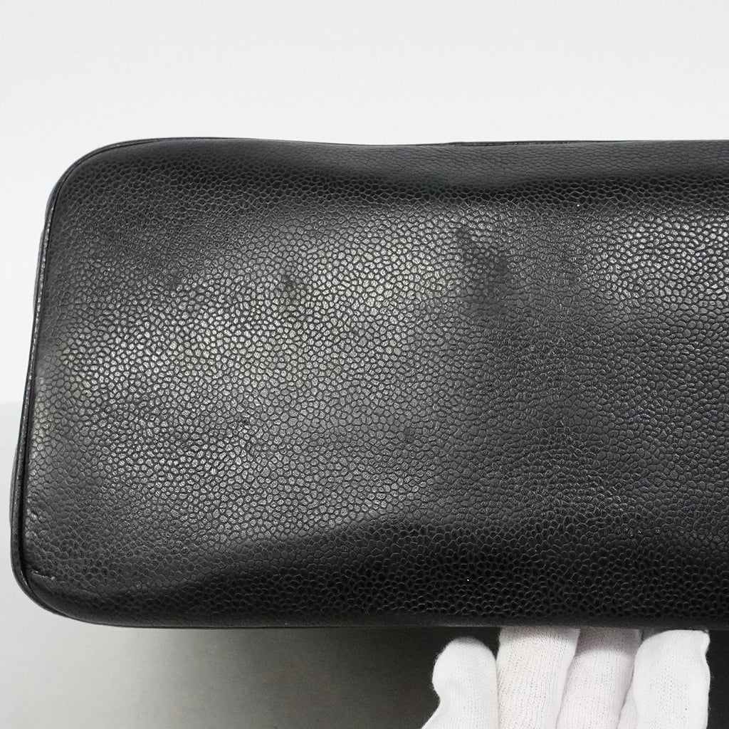 Chanel Tote Reissue Caviar Leather Black Gold — view 7