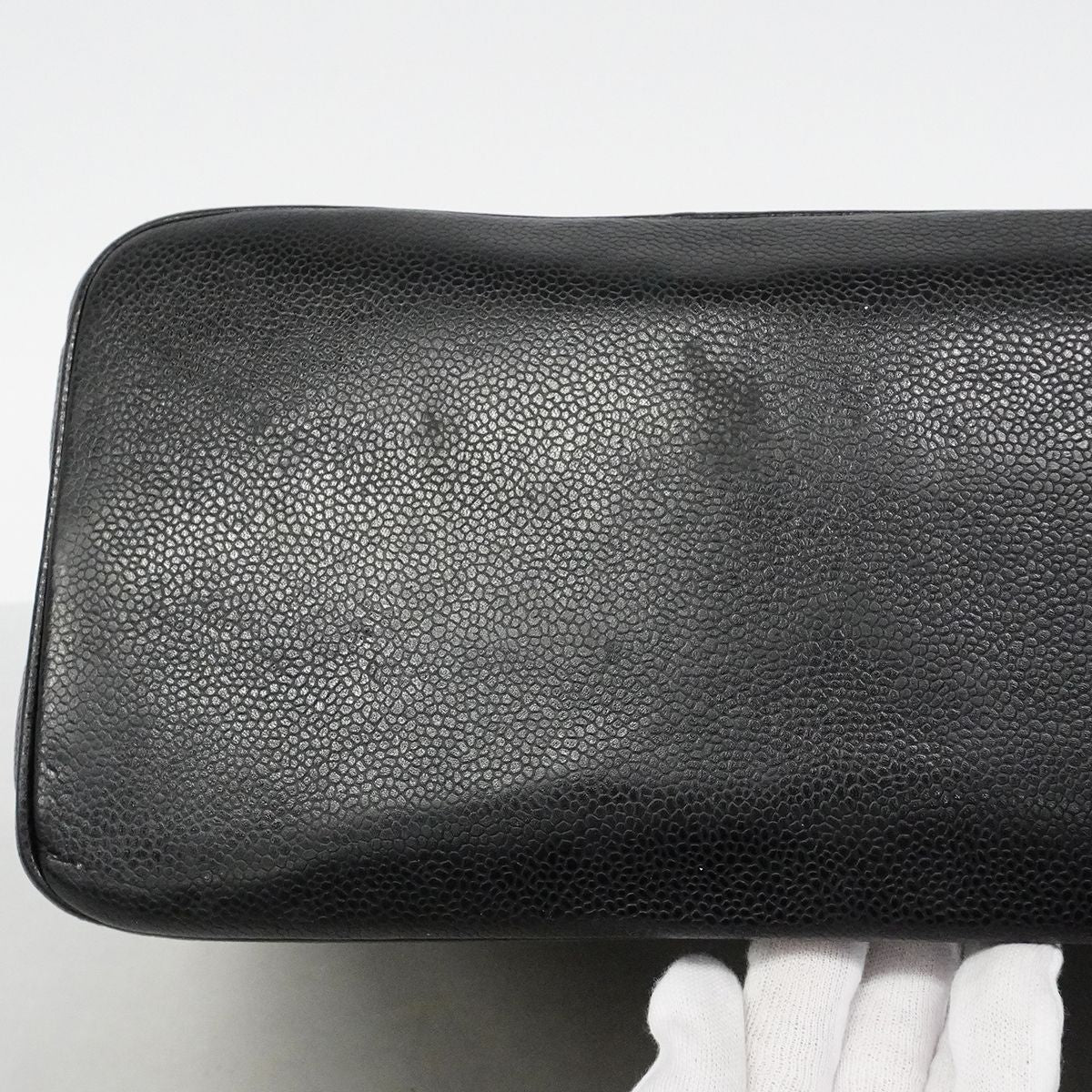 Chanel Tote Reissue Caviar Leather Black Gold — view 7