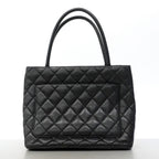 Chanel Tote Reissue Caviar Leather Black Gold — view 8