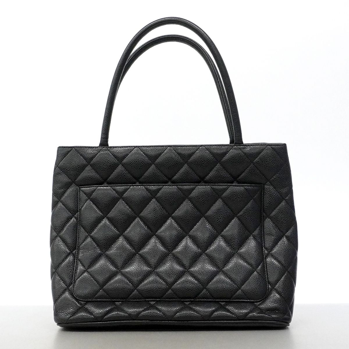 Chanel Tote Reissue Caviar Leather Black Gold — view 8
