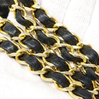 Chanel Shoulder Bag Quilted Limited Edition Lambskin Black Gold Silver — view 8