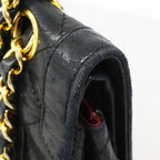 Chanel Shoulder Bag Quilted Limited Edition Lambskin Black Gold Silver — view 7
