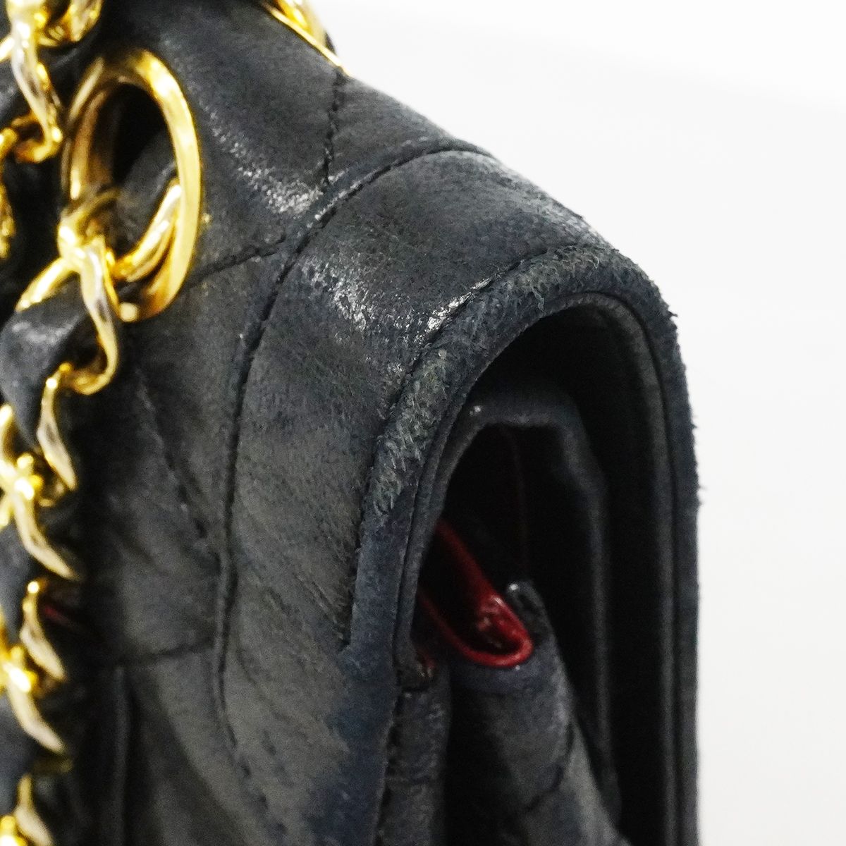Chanel Shoulder Bag Quilted Limited Edition Lambskin Black Gold Silver — view 7