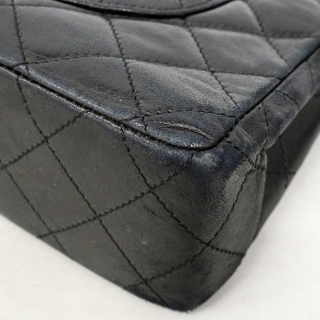 Chanel Shoulder Bag Quilted Limited Edition Lambskin Black Gold Silver — view 6