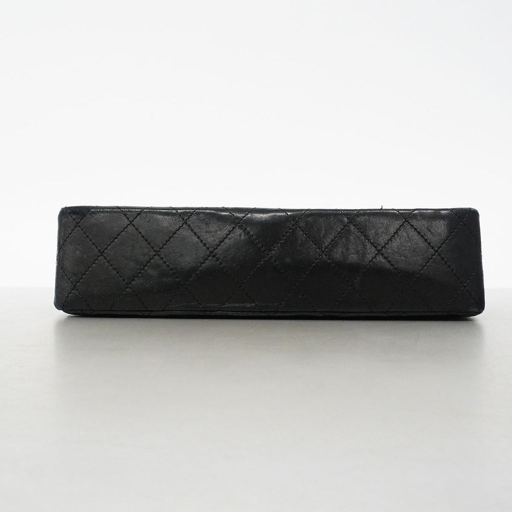 Chanel Shoulder Bag Quilted Limited Edition Lambskin Black Gold Silver — view 3