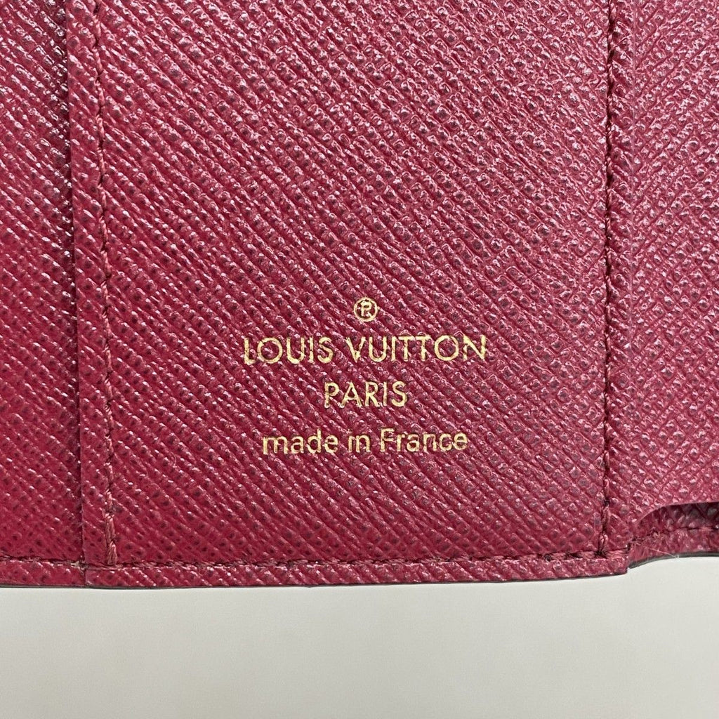 Louis Vuitton Trifold Wallet Monogram Portefeuille Zoe Brown Fuchsia — view 4