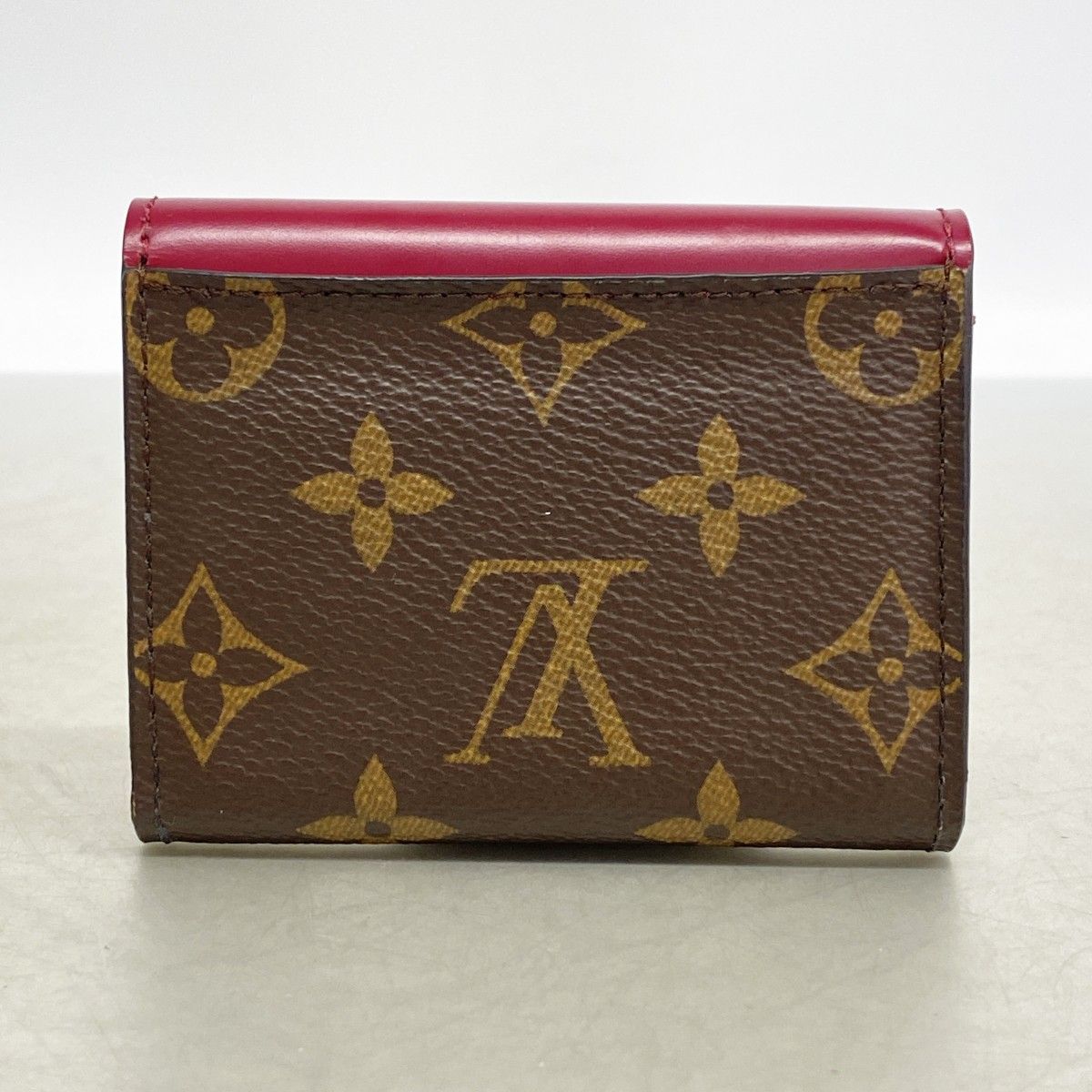 Louis Vuitton Trifold Wallet Monogram Portefeuille Zoe Brown Fuchsia — view 7