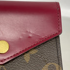 Louis Vuitton Trifold Wallet Monogram Portefeuille Zoe Brown Fuchsia — view 5