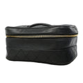 Chanel Vanity Bag Bicolor Lambskin Black Gold