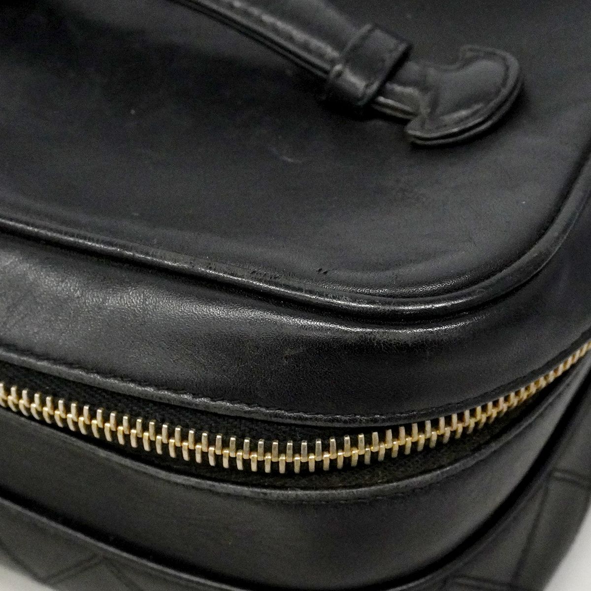 Chanel Vanity Bag Bicolor Lambskin Black Gold — view 7