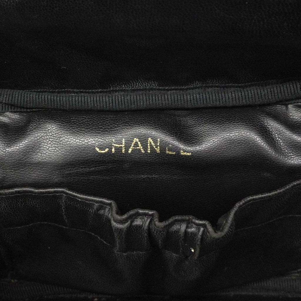 Chanel Vanity Bag Bicolor Lambskin Black Gold — view 5