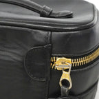 Chanel Vanity Bag Bicolor Lambskin Black Gold — view 9