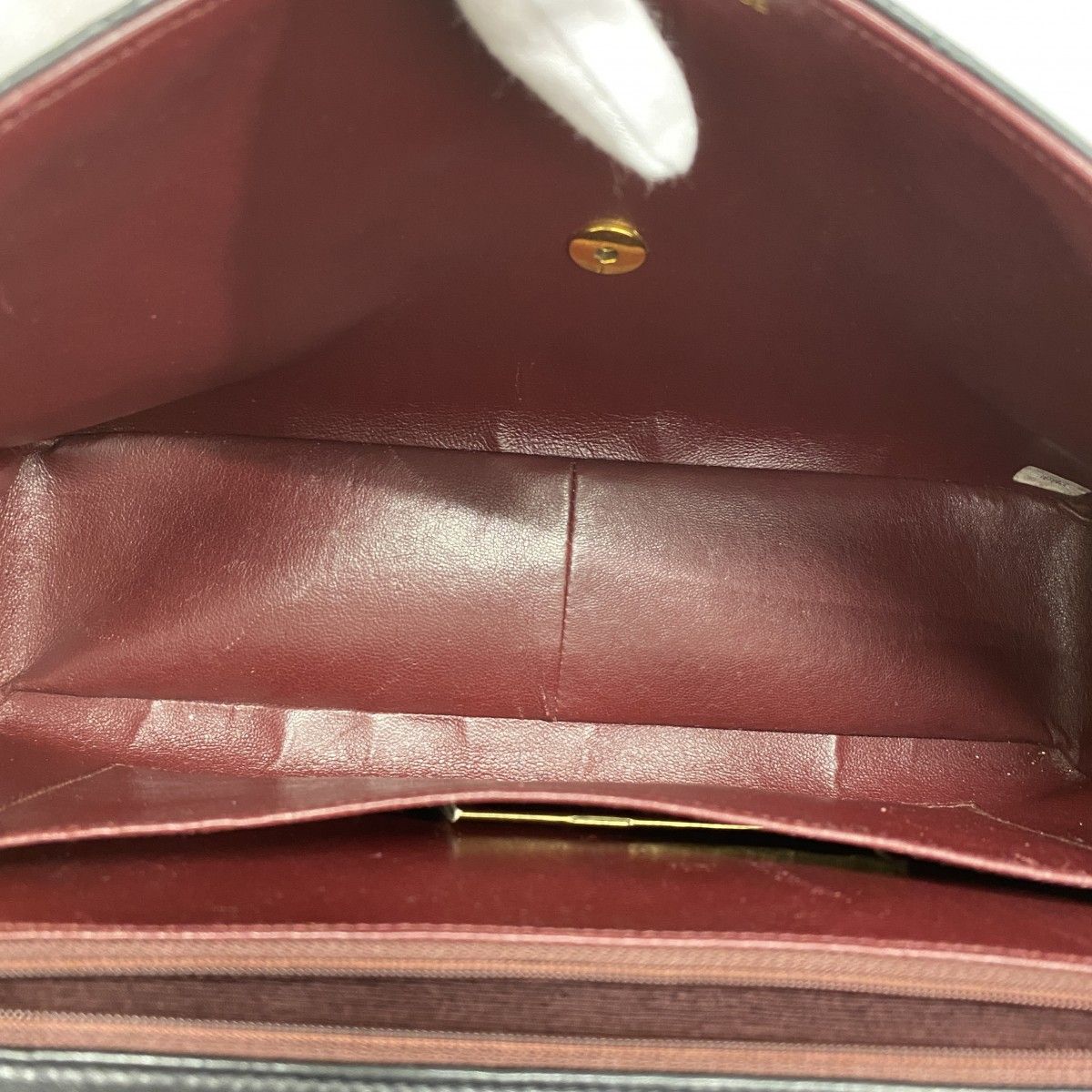 Chanel Shoulder Bag Deca Quilted Lambskin Black Gold — view 4