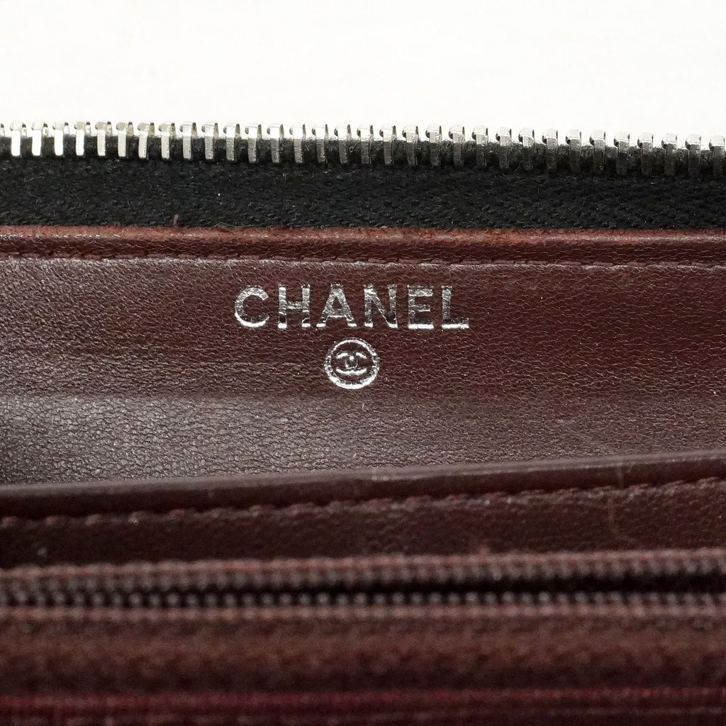 Chanel Wallet Quilted Lambskin Black Silver — view 5