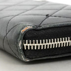 Chanel Wallet Quilted Lambskin Black Silver — view 6