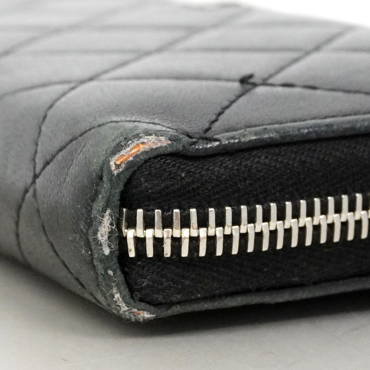 Chanel Wallet Quilted Lambskin Black Silver — view 6