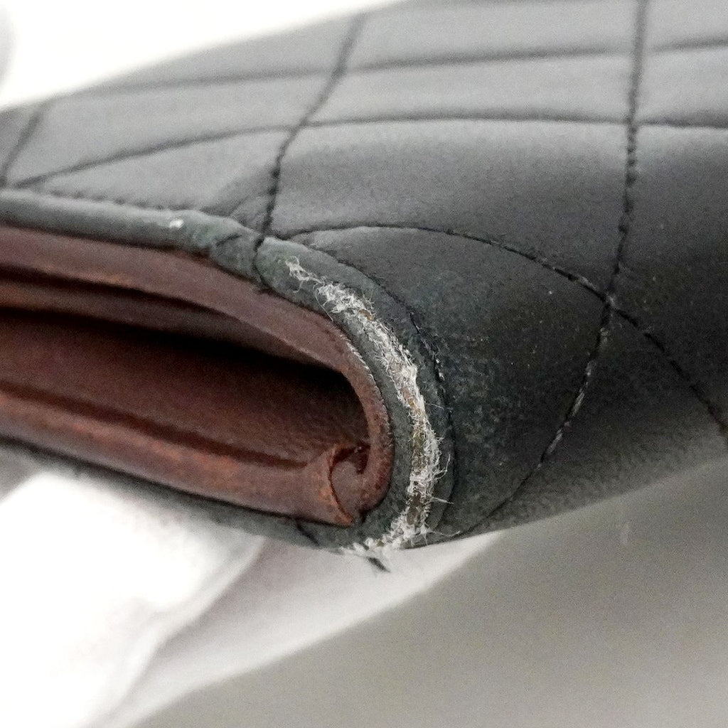 Chanel Wallet Quilted Lambskin Black Silver — view 7