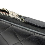 Chanel Wallet Quilted Lambskin Black Silver — view 9