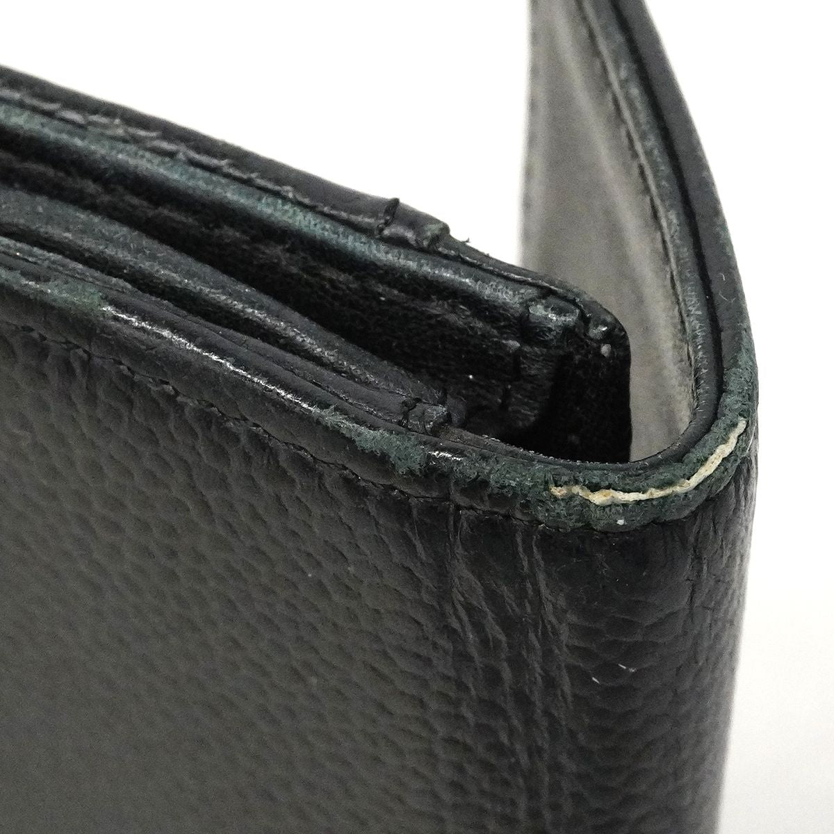 Chanel Card Case Caviar Leather Black Silver — view 6