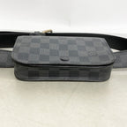 Louis Vuitton Waist Bag Damier Graphite Ceinture Pochette Homme Black — view 3
