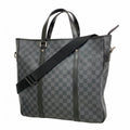 Louis Vuitton Tote Damier Graphite Tadao Black 2-Way