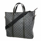 Louis Vuitton Tote Damier Graphite Tadao Black 2-Way