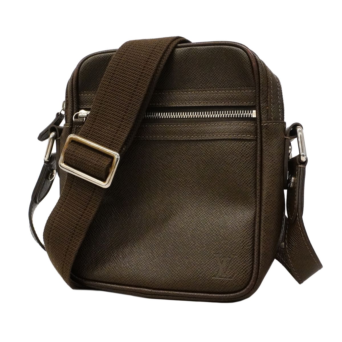 Louis Vuitton Shoulder Bag Taiga Dimitri Grizzly