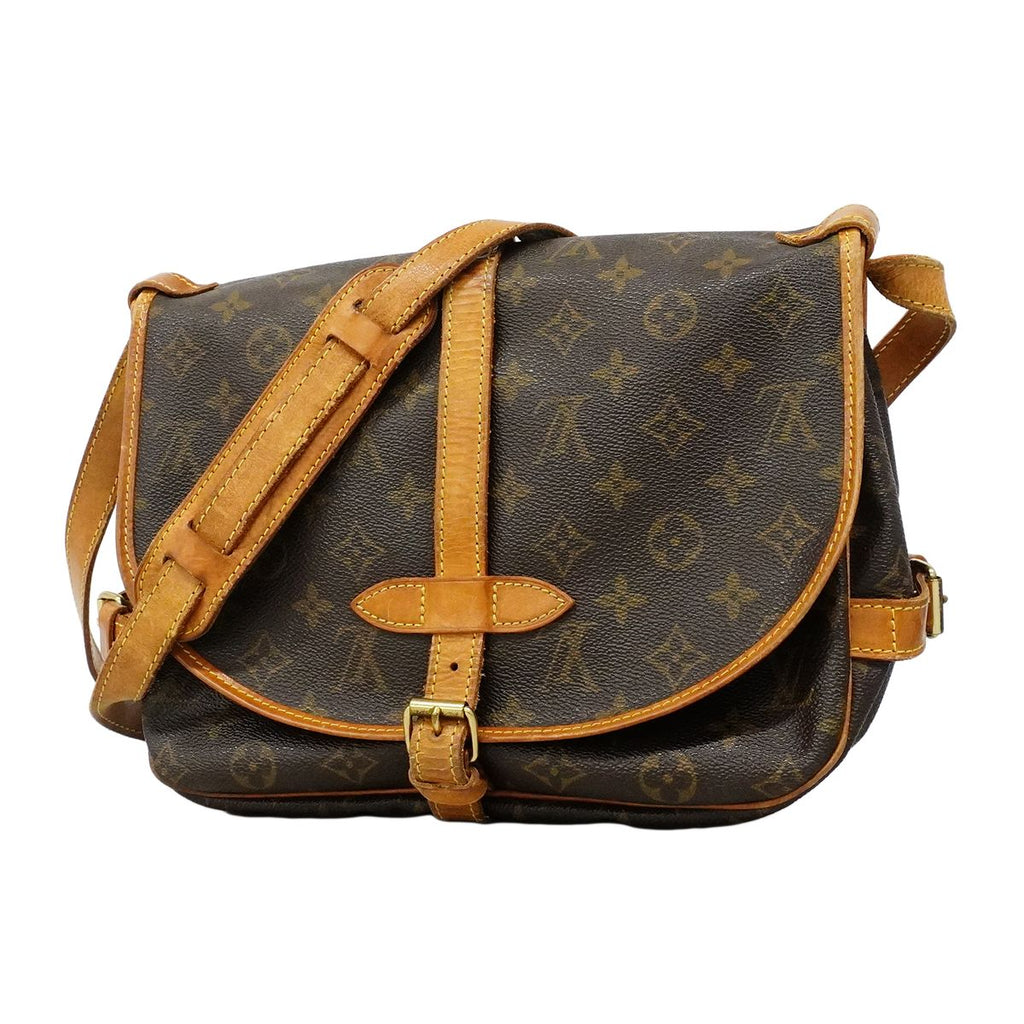 Louis Vuitton Shoulder Bag Monogram Saumur 30 Brown