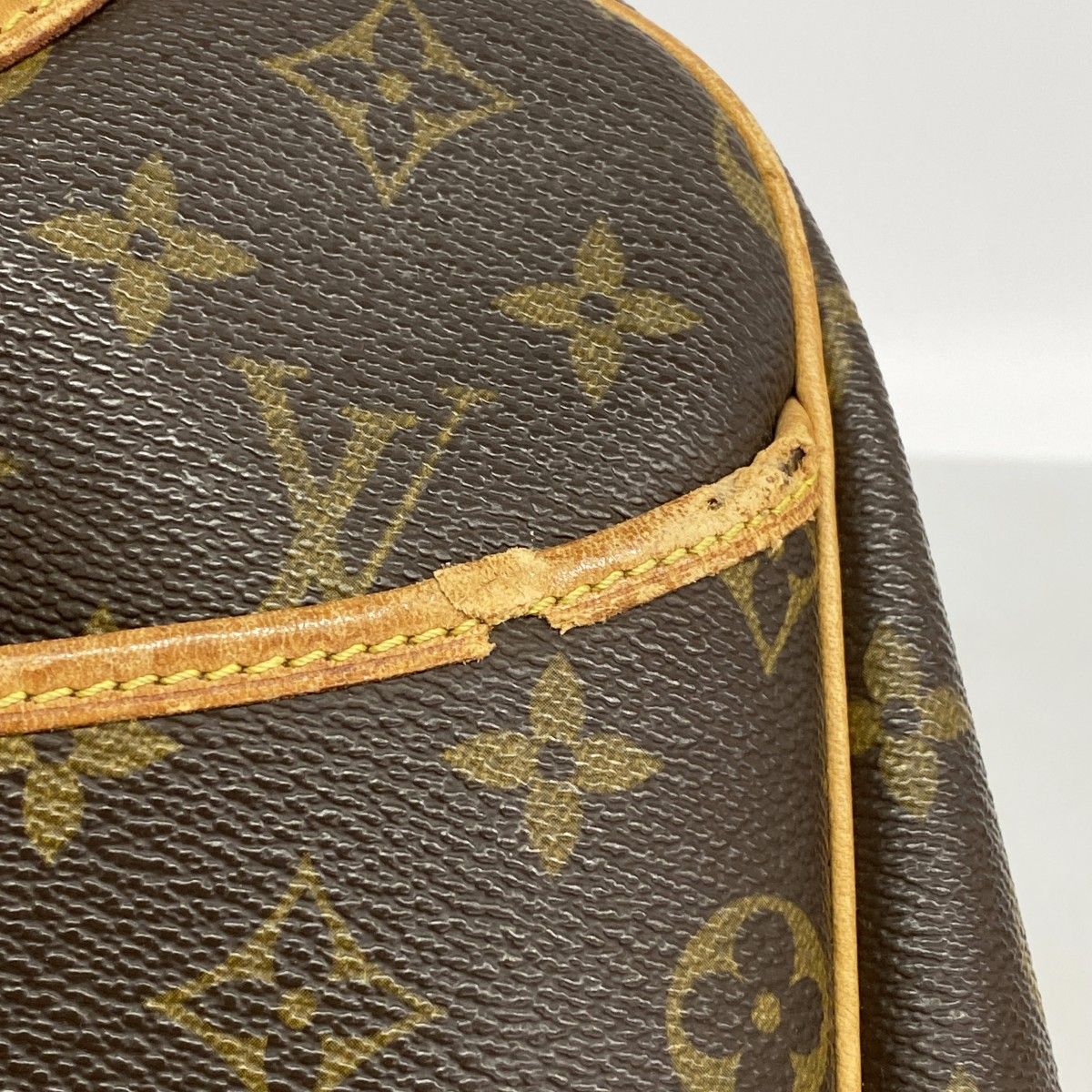 Louis Vuitton Handbag Monogram Deauville Brown — view 6