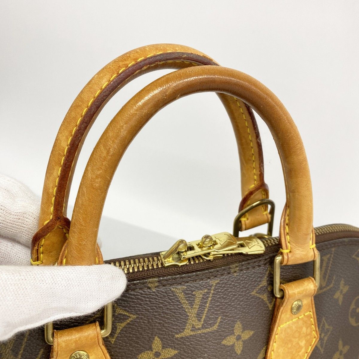 Louis Vuitton Handbag Monogram Alma Brown — view 9