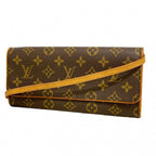 Louis Vuitton Shoulder Bag Monogram Pochette Twin GM Brown