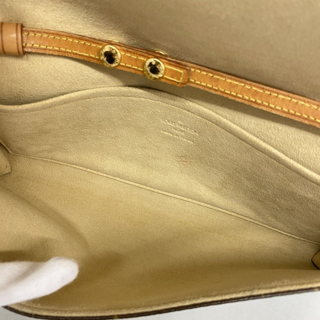 Louis Vuitton Shoulder Bag Monogram Pochette Twin GM Brown — view 4