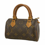 Louis Vuitton Handbag Monogram Mini Speedy Brown