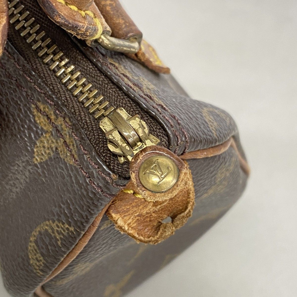 Louis Vuitton Handbag Monogram Mini Speedy Brown — view 6