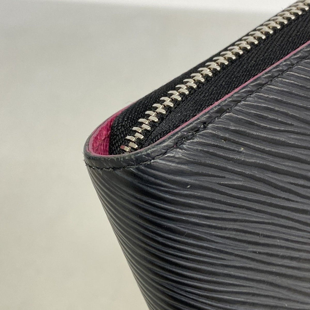 Louis Vuitton Wallet Epi Zippy Noir Hot Pink — view 7